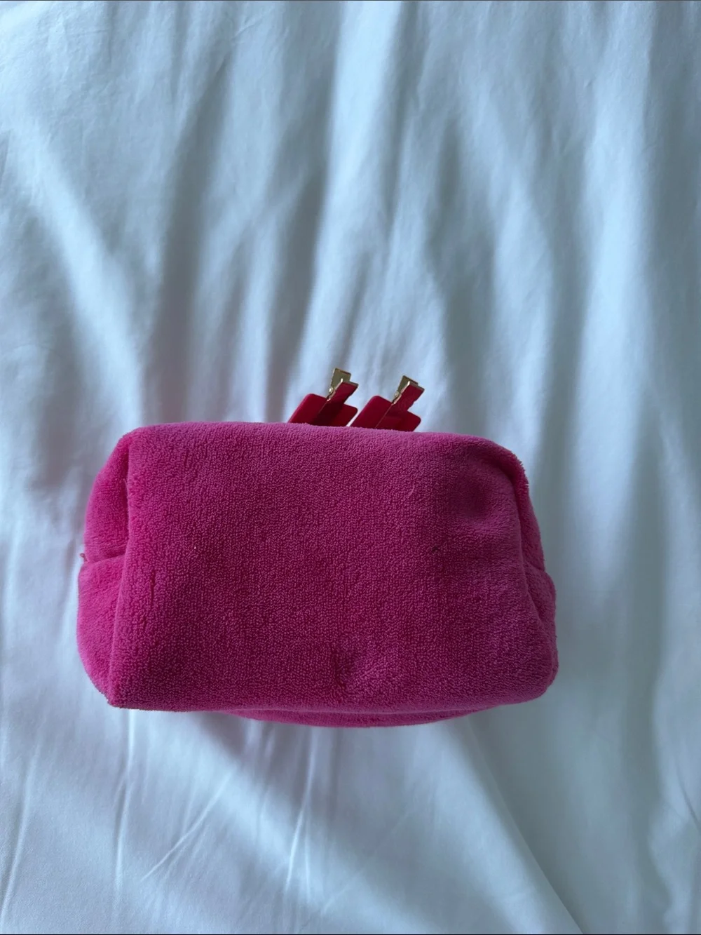 Benefit Pink 'ALIX MADE ME BUY IT' Plush Cosmetic Pouch